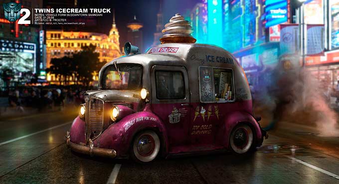 concept art Transformers: La venganza de los caídos