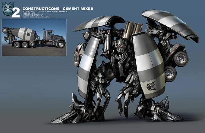 concept art Transformers: La venganza de los caídos