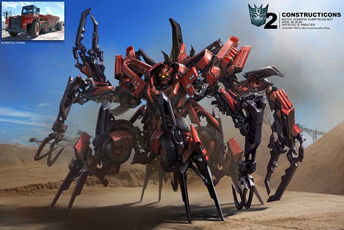 concept art Transformers: La venganza de los caídos