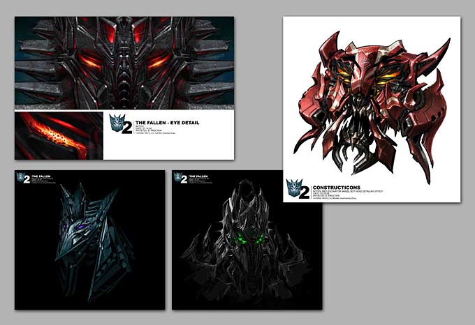 Concept art inéditos de 'Transformers: La venganza de los caídos'