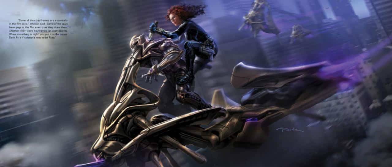 black widow Concept Art Los Vengadores