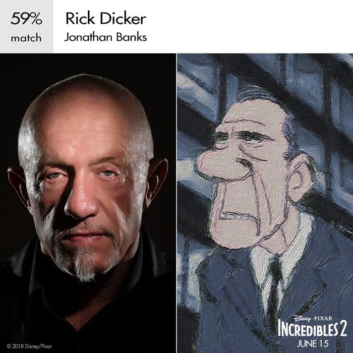 Rick en Los Increíbles 2 (Pixar)