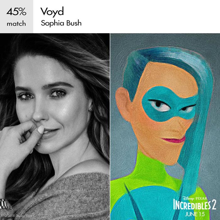 Voyd en Los Increíbles 2 (Pixar)