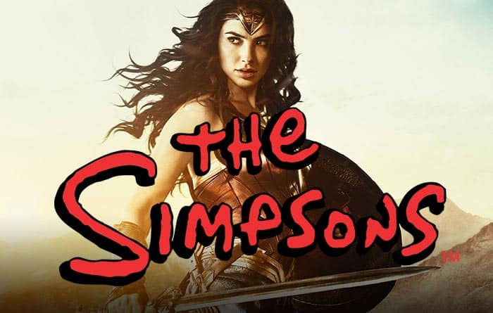 wonder woman cambia dc comics por los simpson