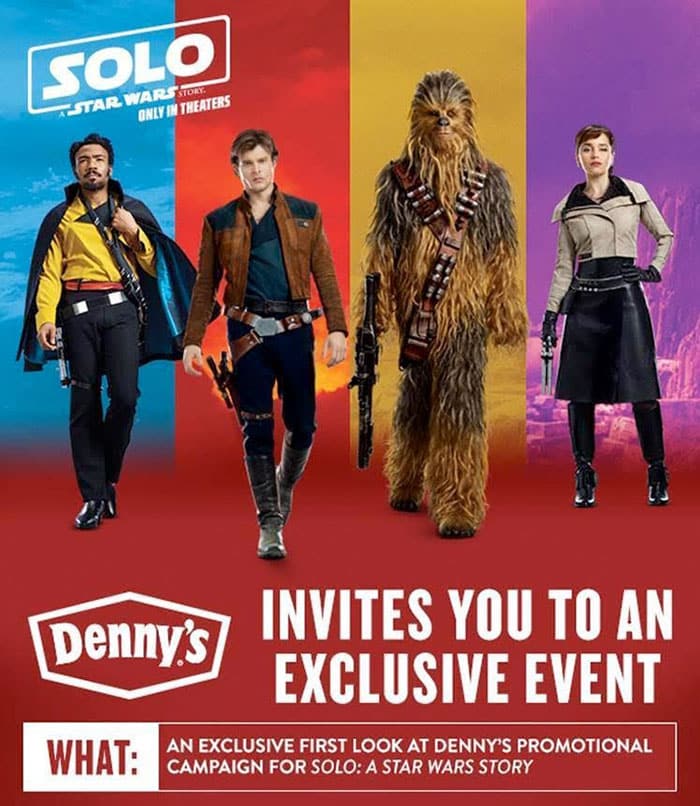 publicidad de han solo: una historia de star wars