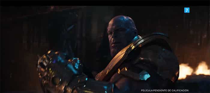 thanos en el nuevo tráiler de vengadores: infinity war