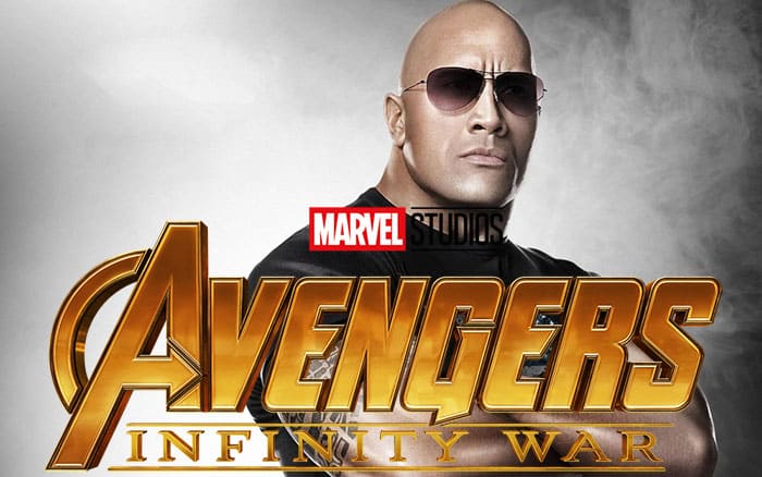 the rock plantará cara a vengadores: infinity war