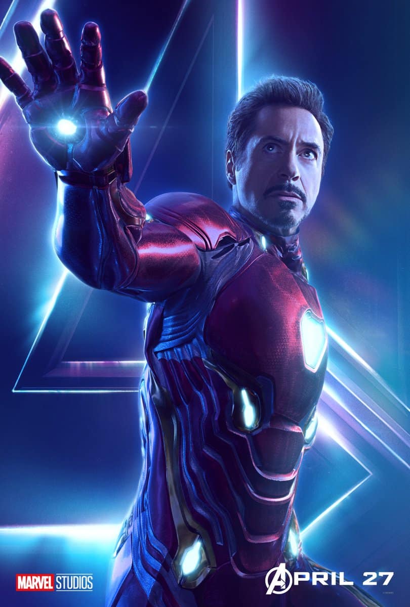 robert downey jr. como iron man en vengadores: infinity war
