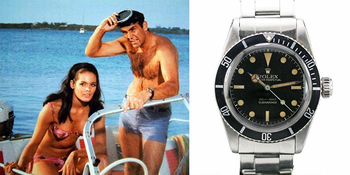 'Agente 007 contra el Dr. No' (Rolex Submariner 6538) | Los 5 relojes más legendarios de la historia del cine 'Agente 007 contra el Dr. No' (Rolex Submariner 6538) | Los 5 relojes más legendarios de la historia del cine