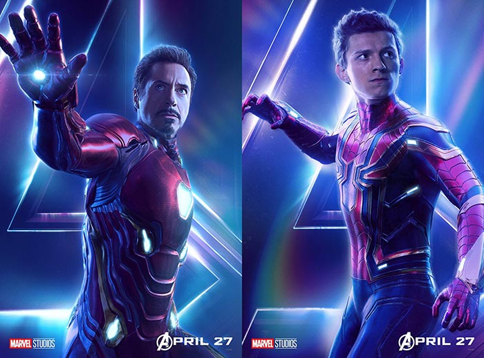 Los trajes de Iron Man y Spider-Man en Vengadores: Infinity War Los trajes de Iron Man y Spider-Man en Vengadores: Infinity War