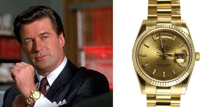 'Éxito a cualquier precio' (Rolex Daydate) | Los 5 relojes más legendarios de la historia del cine 'Éxito a cualquier precio' (Rolex Daydate) | Los 5 relojes más legendarios de la historia del cine
