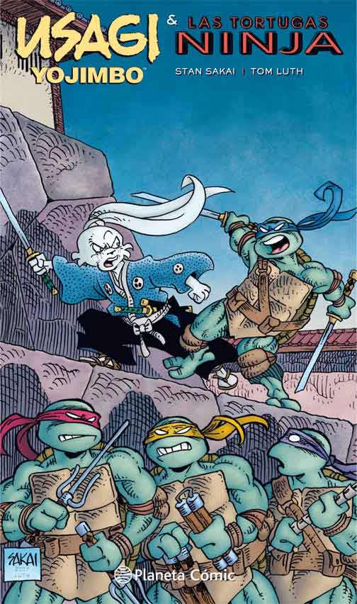 Portada Usagi Yojimbo y Las tortugas Ninja