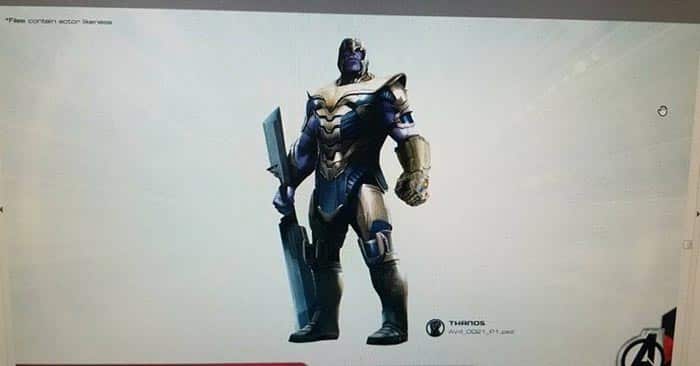 Arte conceptual de Vengadores 4 (2019) con Thanos Arte conceptual de Vengadores 4 (2019) con Thanos