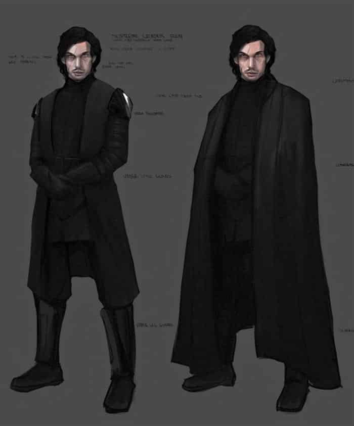 Concept art de Kylo Ren en Star Wars 9 Concept art de Kylo Ren en Star Wars 9