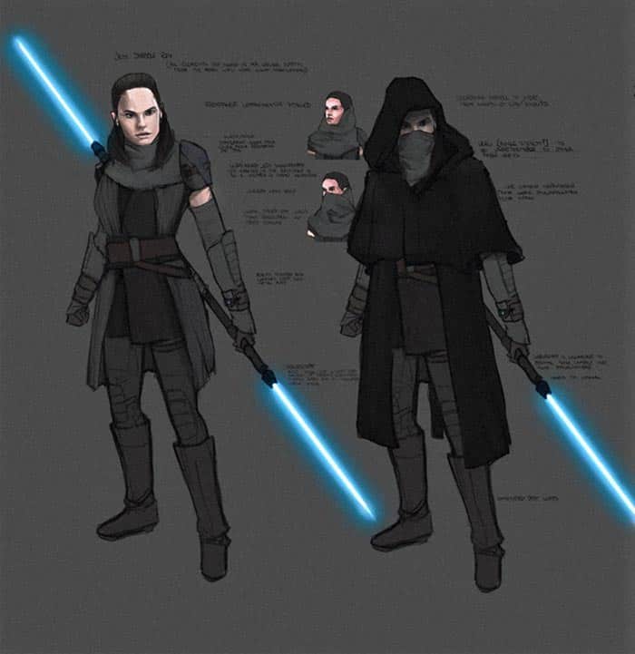 Concept art de Rey en Star Wars 9 Concept art de Rey en Star Wars 9
