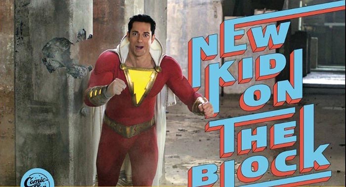 shazam feliz con sus superpoderes