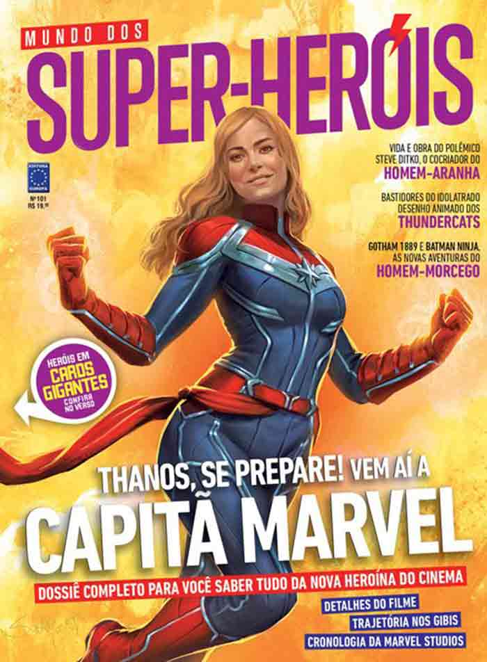 brie larson como capitana marvel en la revista mundo dos