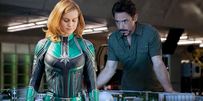 capitana marvel y su conexión con iron man 2