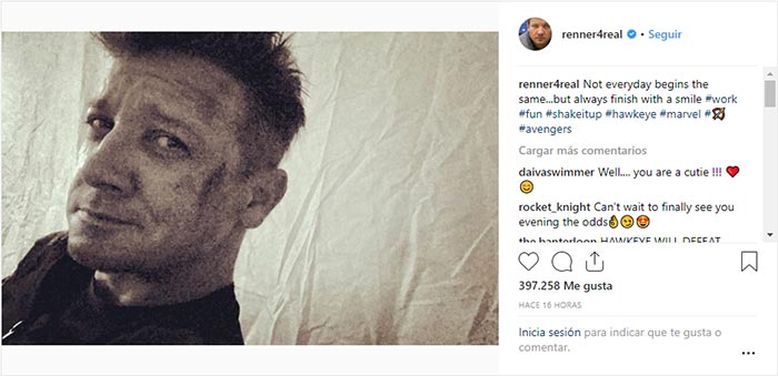 la paliza de ojo de halcón (jeremy renner) en vengadores 4