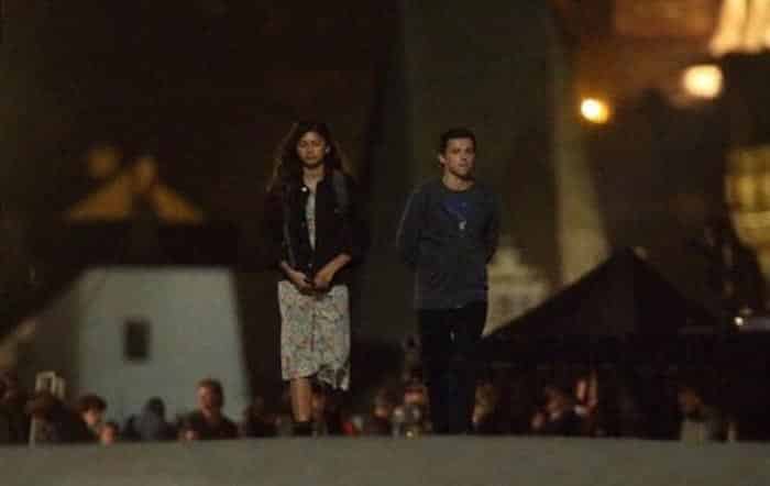 peter parker (tom holland) y mj (zendaya) en spider-man: lejos de casa