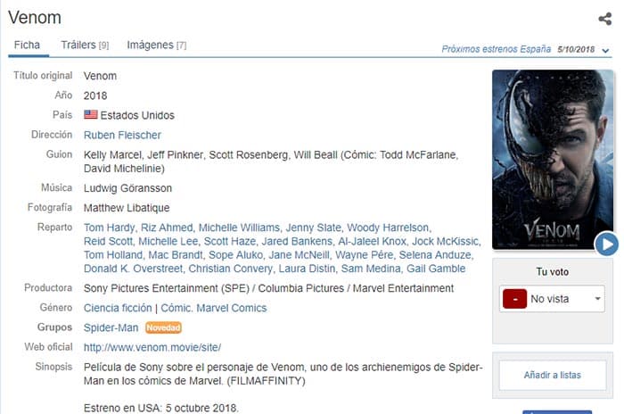 El cameo de Spider-Man (Tom Holland) en Venom