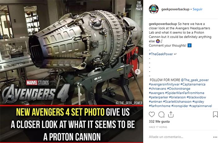 vengadores 4: se filtra la imagen de un arma que podría matar a thanos