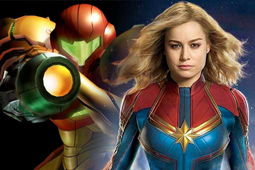 brie larson (capitana marvel) quiere hacer la película de metroid