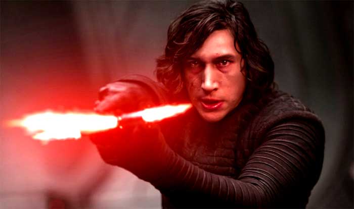 adam driver como kylo ren en star wars 9