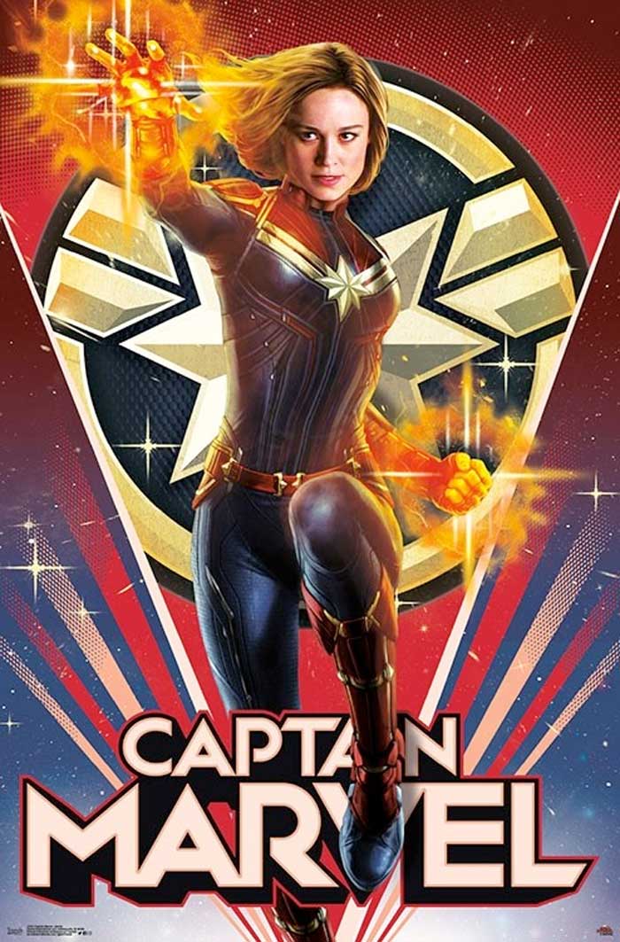 4 pósters espectaculares de la película capitana marvel