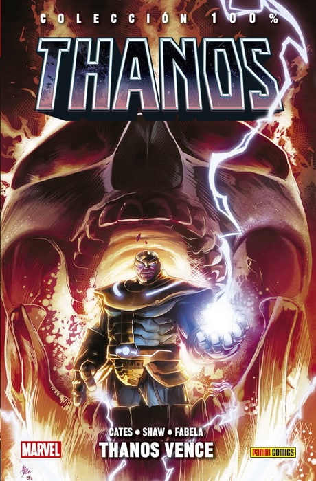 portada de 100% marvel hc. thanos 3