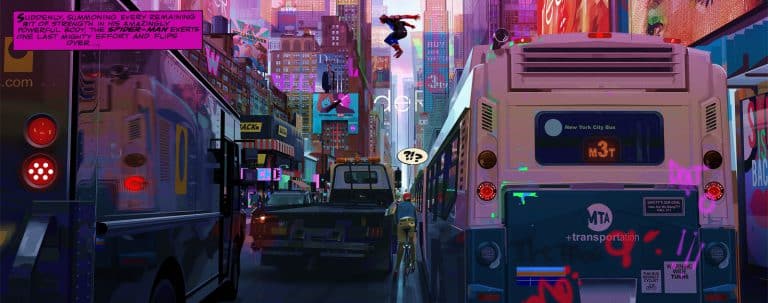 Concept art Alberto Mielgo Spider-Man: into the verse