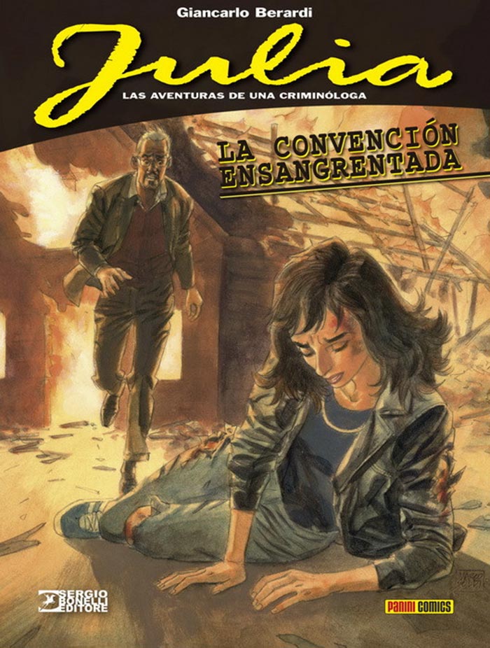 portada de julia: las aventuras de una criminóloga - la convención ensangrentada (panini cómics)