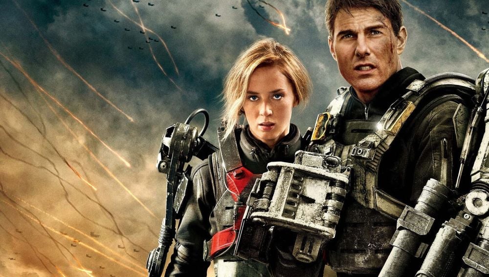 emily blunt y tom cruise en al filo del mañana 2