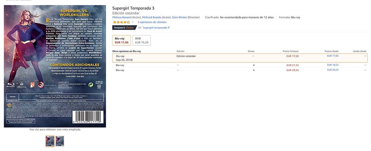 Comprar Supergirl temporada 3