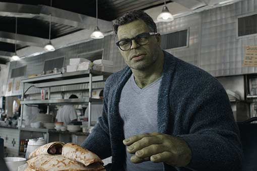 vengadores: endgame. escena smart hulk