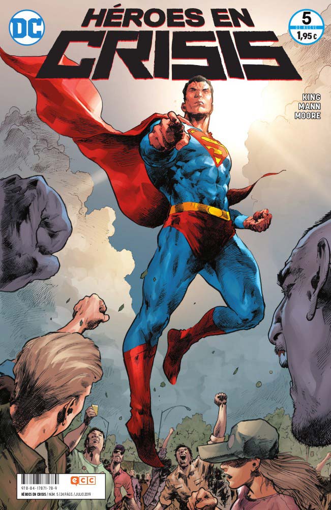 Héroes en Crisis 5. Los superhombres también lloran dc comics héroes en crisis 5 cubierta
