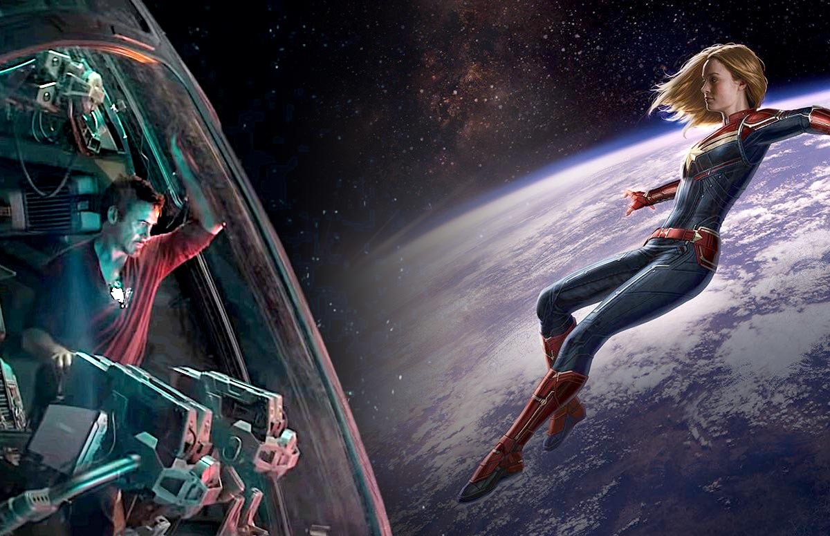 así encontró capitana marvel a iron man en vengadores: endgame