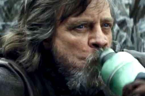 mark hamill revela la verdad sobre la leche verde de los últimos jedi