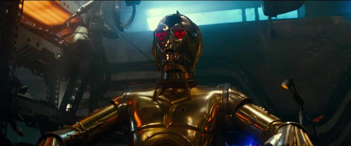 C-3PO con ojos rojos