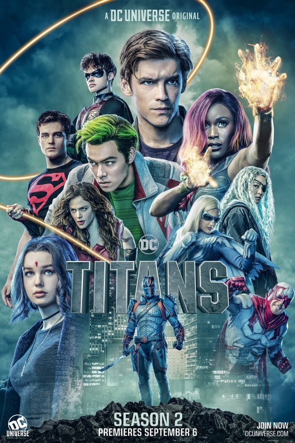 Espectacular nuevo tráiler de la temporada 2 de TITANS de DC Comics poster titans temporada 2 de dc comics