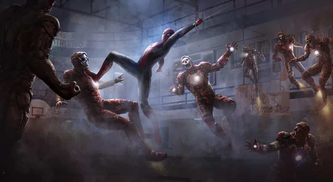 Concept art Tony Stark marvel zombies