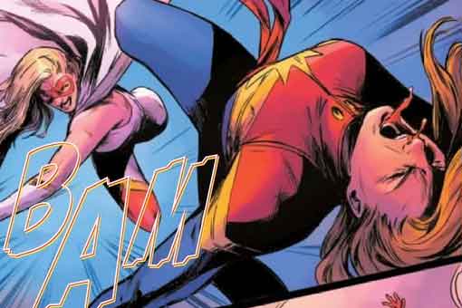 capitana marvel encuentra una adversaria más joven y fuerte que ella
