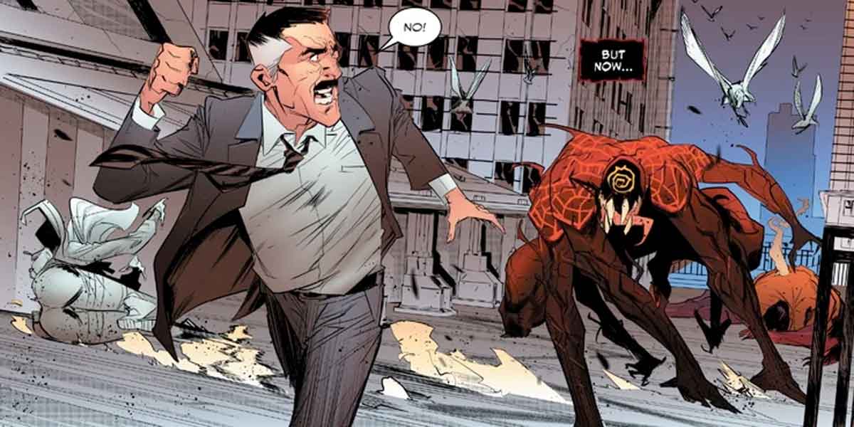 carnage quiere matar al mayor acosador de spider-man