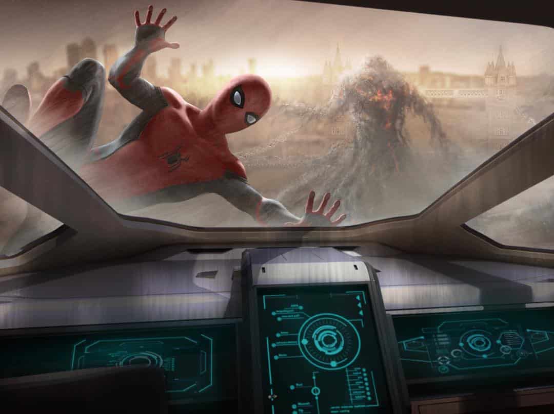 concept art misterio spider-man: lejos de casa