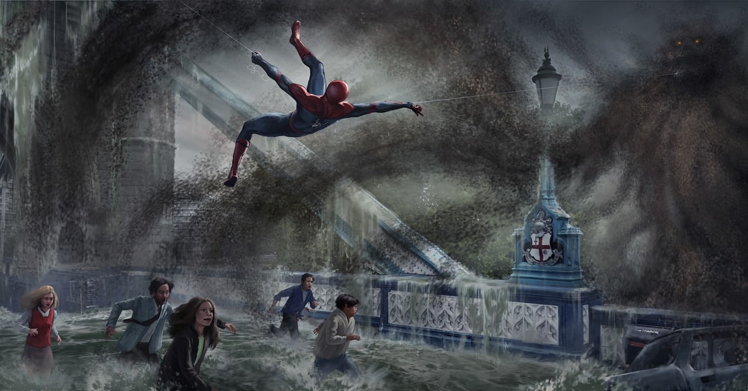 concept art misterio spider-man: lejos de casa