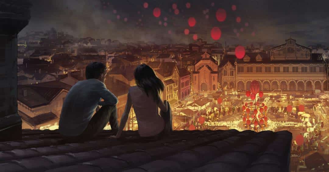 Peter y MJ concetp art Far From home