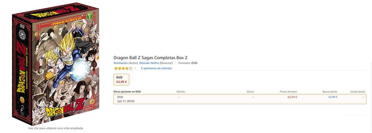 Dragon Ball Z: Análisis del Box 2 en DVD dragon ball z box 2