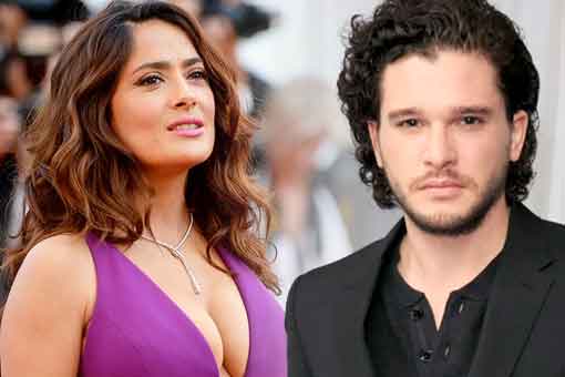 los eternos: salma hayek emocionada por trabajar con kit harington