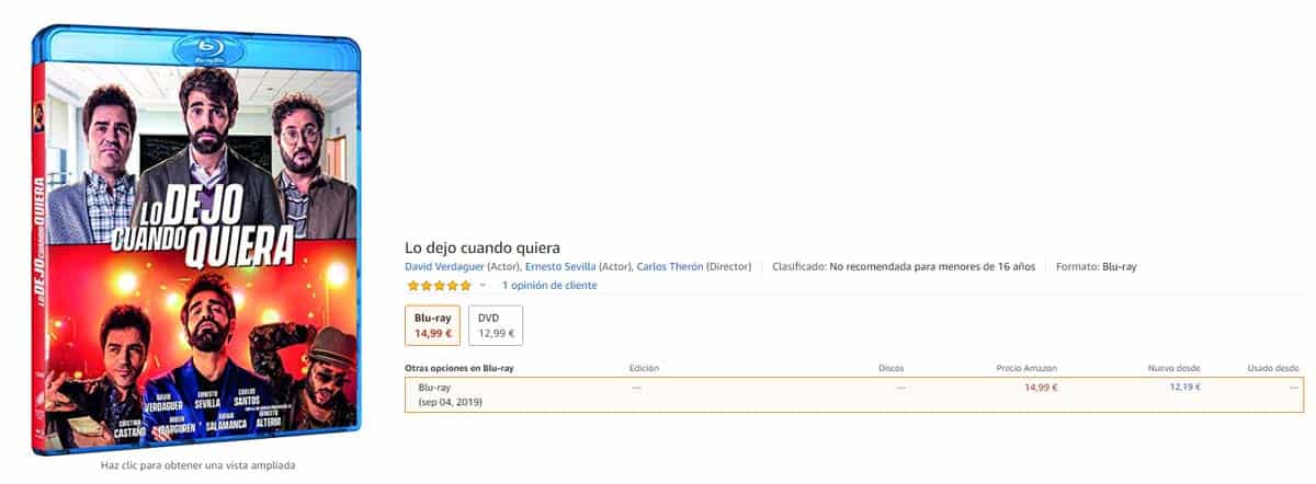 Lo Dejo Cuando Quiera: Análisis del Blu-ray lo dejo cuando quiera blu-ray