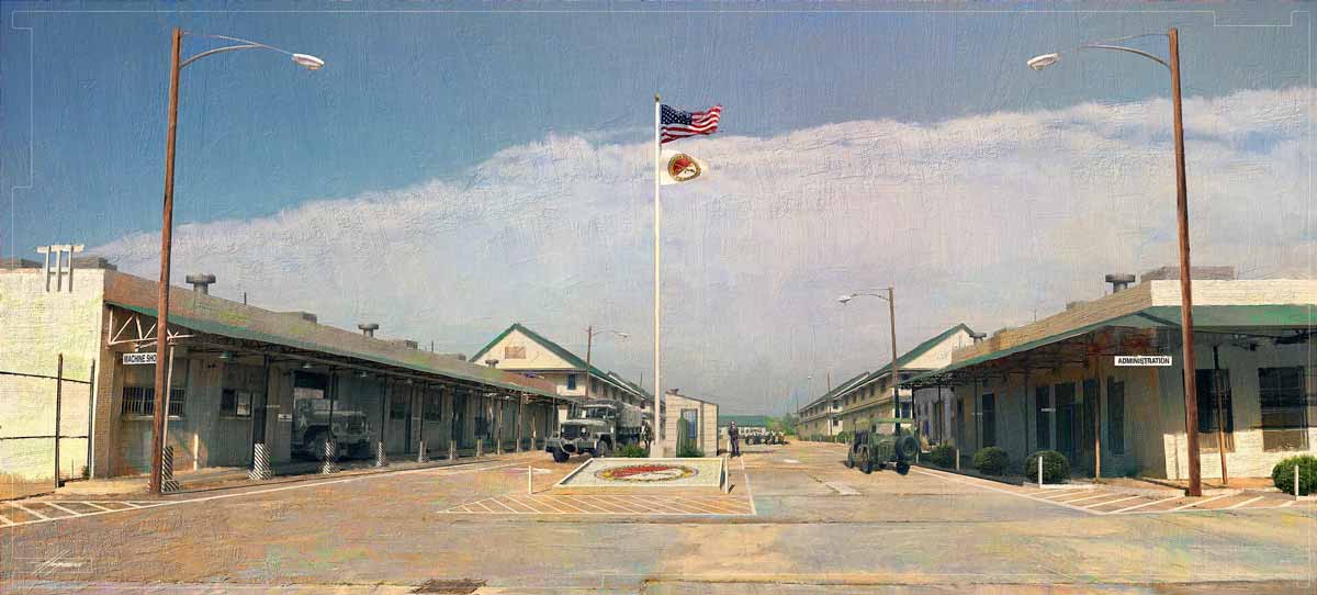 Cuartel militar años 70